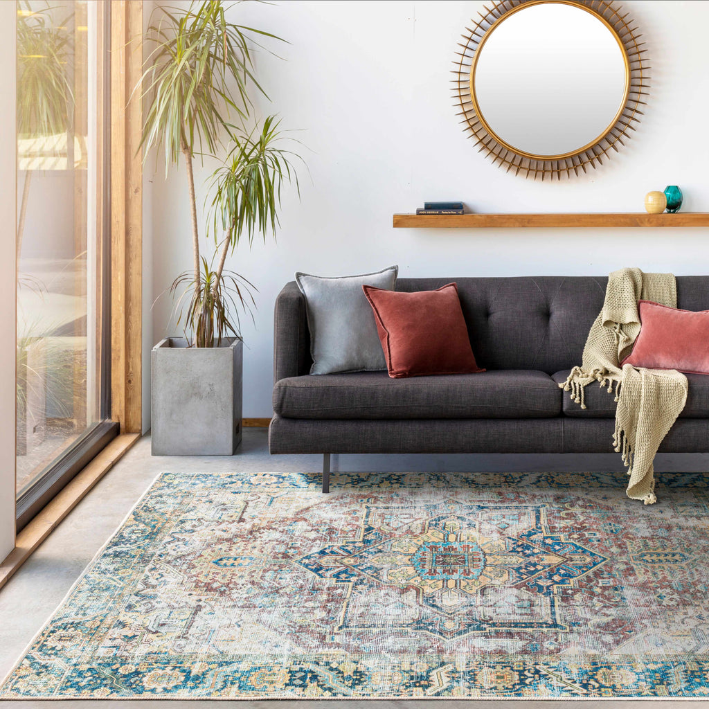 Hauteloom Catigbian CATIG Light Gray Machine Made Polyester Rug