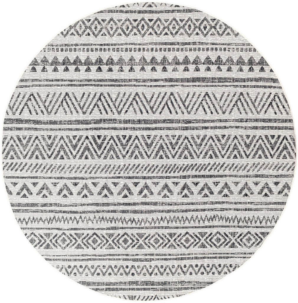 Hauteloom Catrine CATRI Black Machine Made Polypropylene Rug