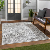 Hauteloom Catrine CATRI Black Machine Made Polypropylene Rug