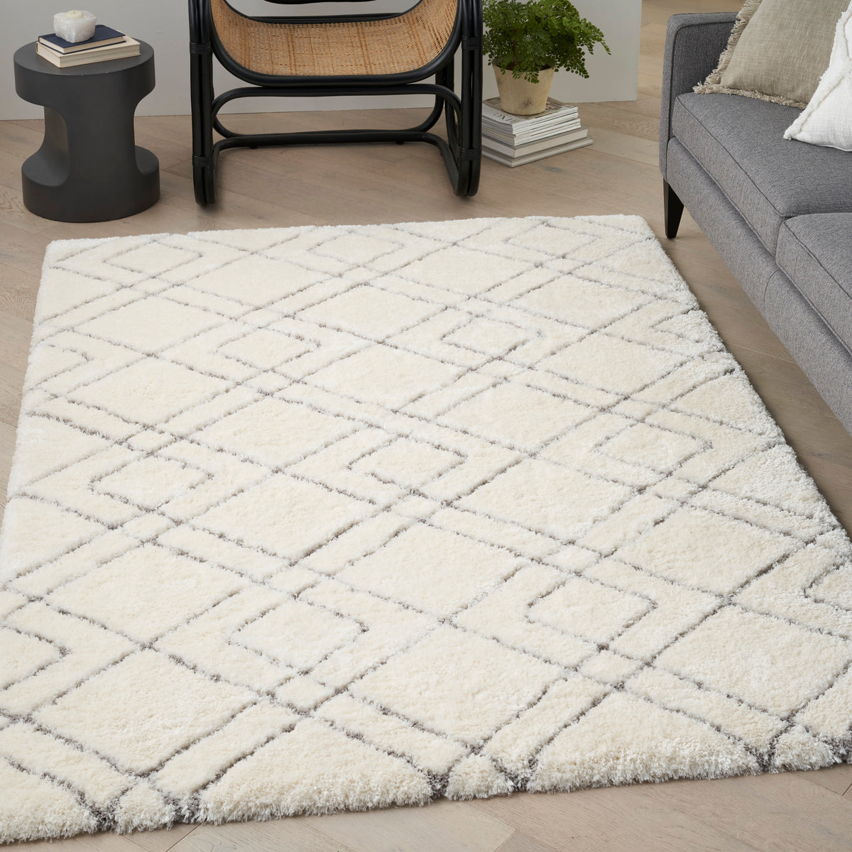 nourison dreamy shag drs07 ivory rug
