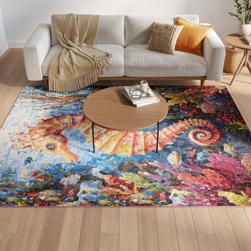 nourison color splash csp02 multicolor rug