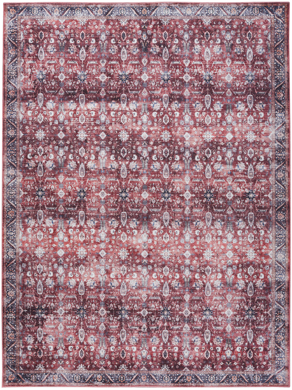 nourison grand washables grw06 brick ivory rug