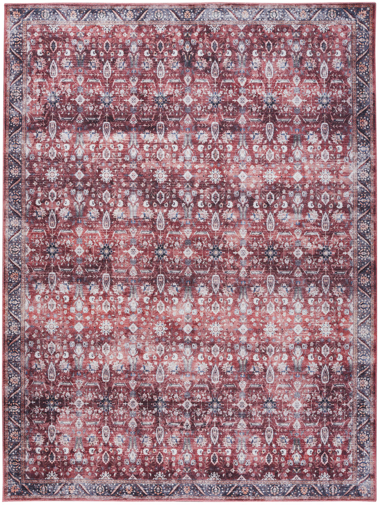 nourison grand washables grw06 brick ivory rug