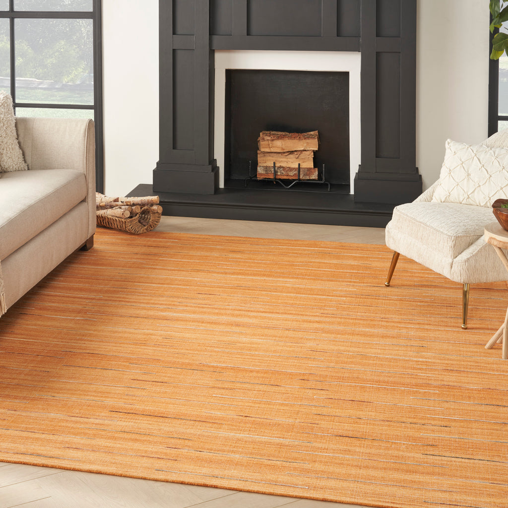 nourison interweave iwv01 orange rug