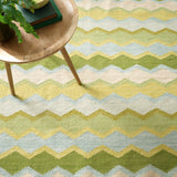 dash albert safety net da1776 green woven flatwoven wool rug