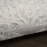 nourison ambiance ami02 grey silver rug