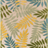 nourison aloha alh18 green multicolor rug