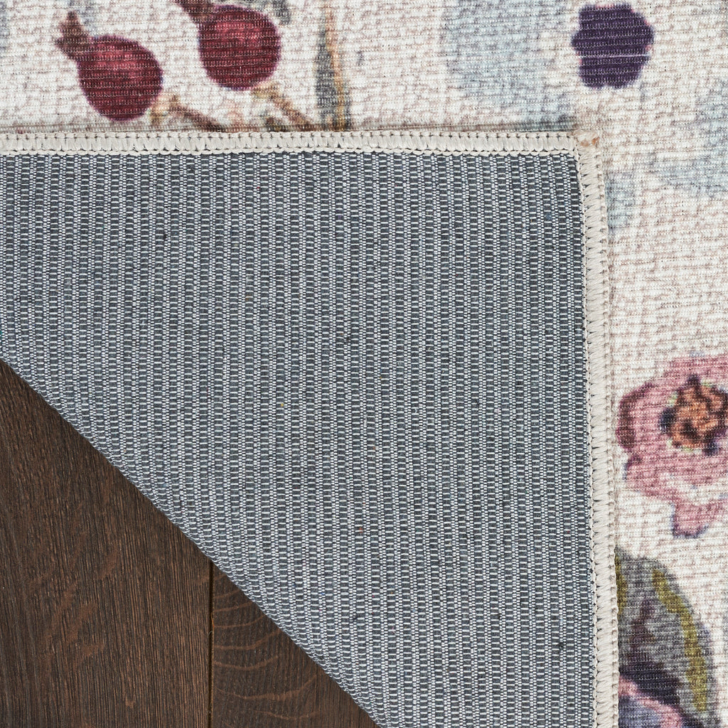 nourison nourison washables nwb01 ivory pink rug