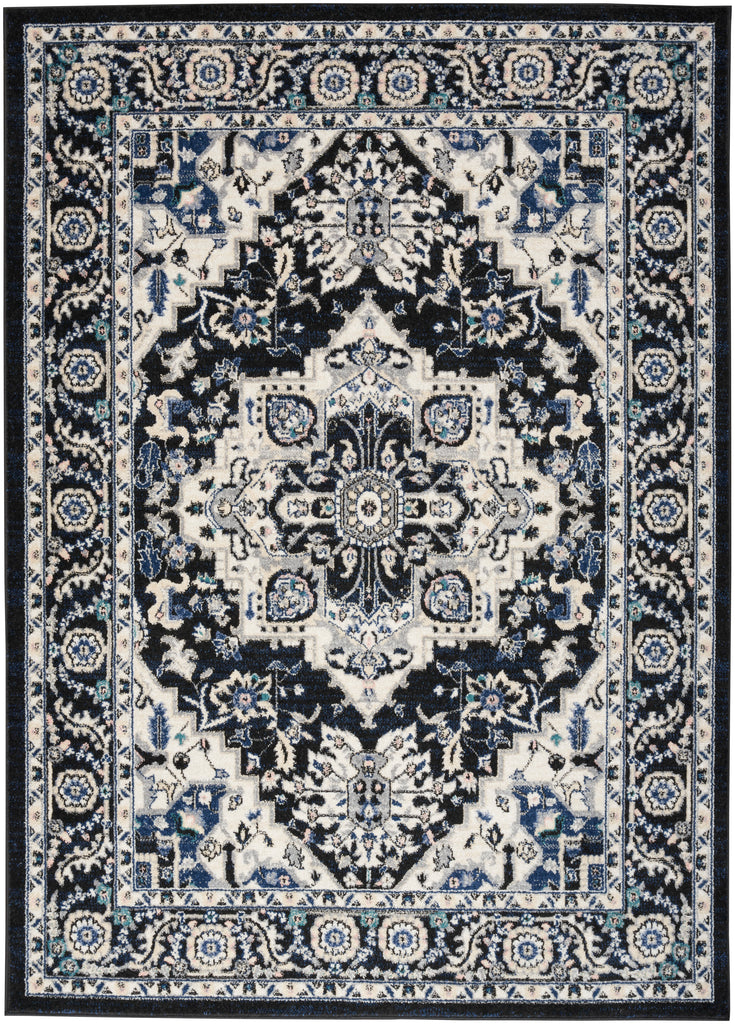 nourison passion psn33 black ivory rug