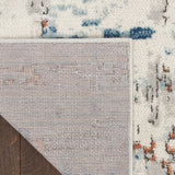 nourison quarry qua01 beige blue rust rug