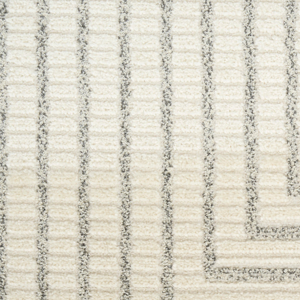 nourison ivory hues ivh03 ivory grey rug