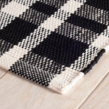dash albert tattersall da982 black rug