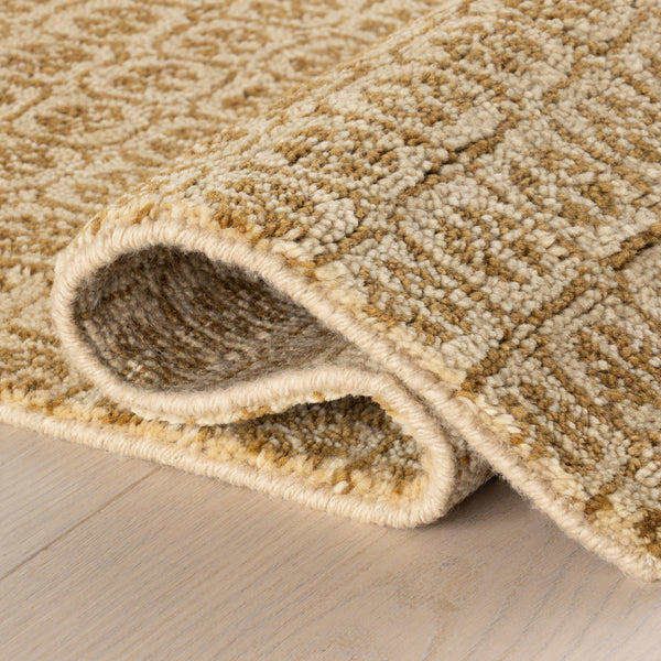 dash albert tullie da2363 ochre hand knotted wool rug