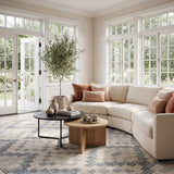 annie selke mw orzalla da2522 blue machine washable polyester rug