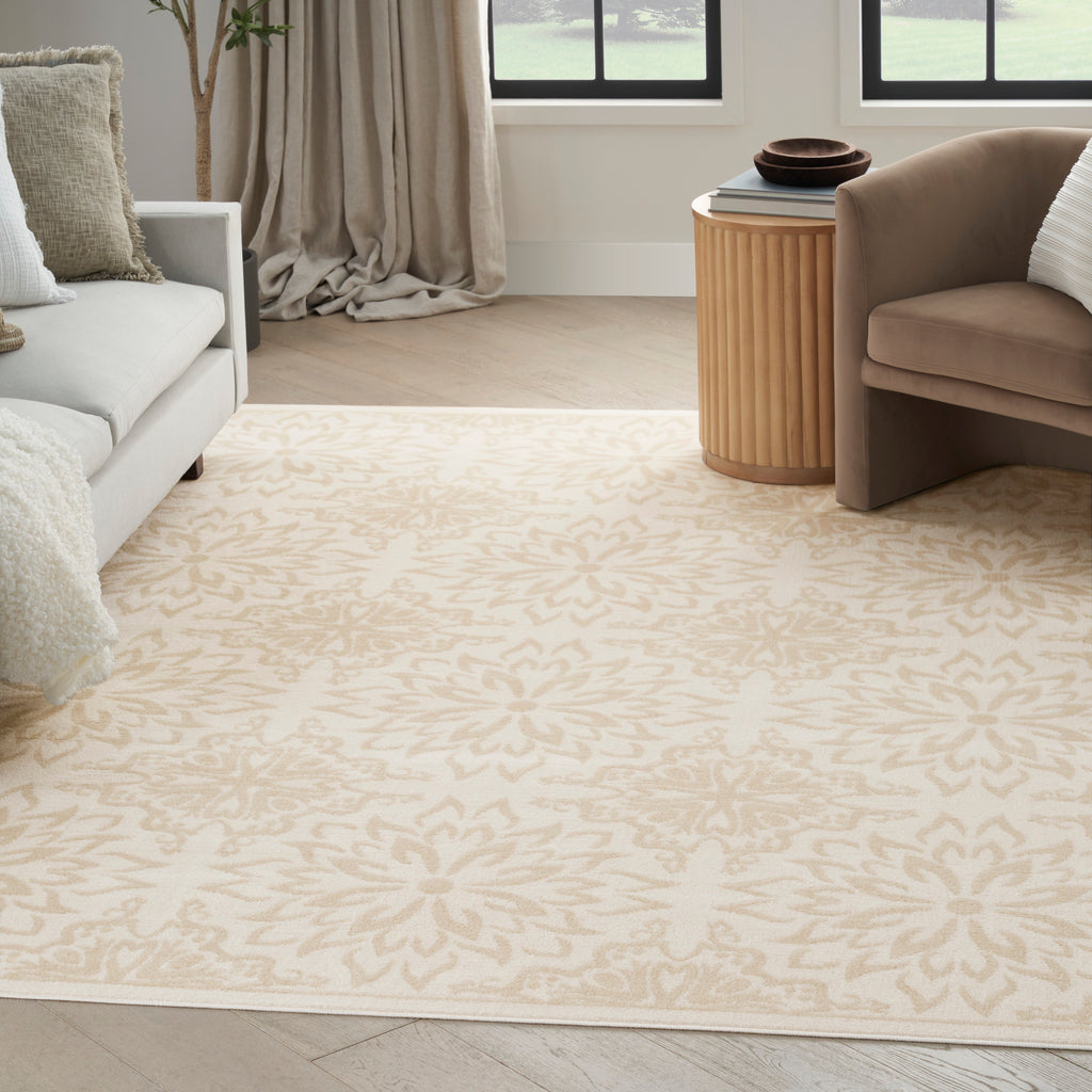 nourison jubilant jub06 ivory beige rug