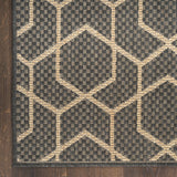 nourison horizon indoor outdoor hoz01 charcoal rug