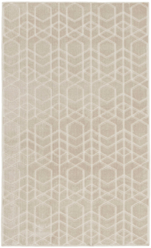 nourison washable charm wch01 silver ivory rug