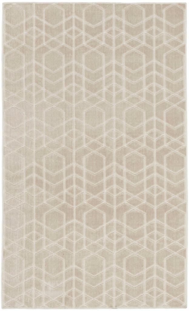 nourison washable charm wch01 silver ivory rug