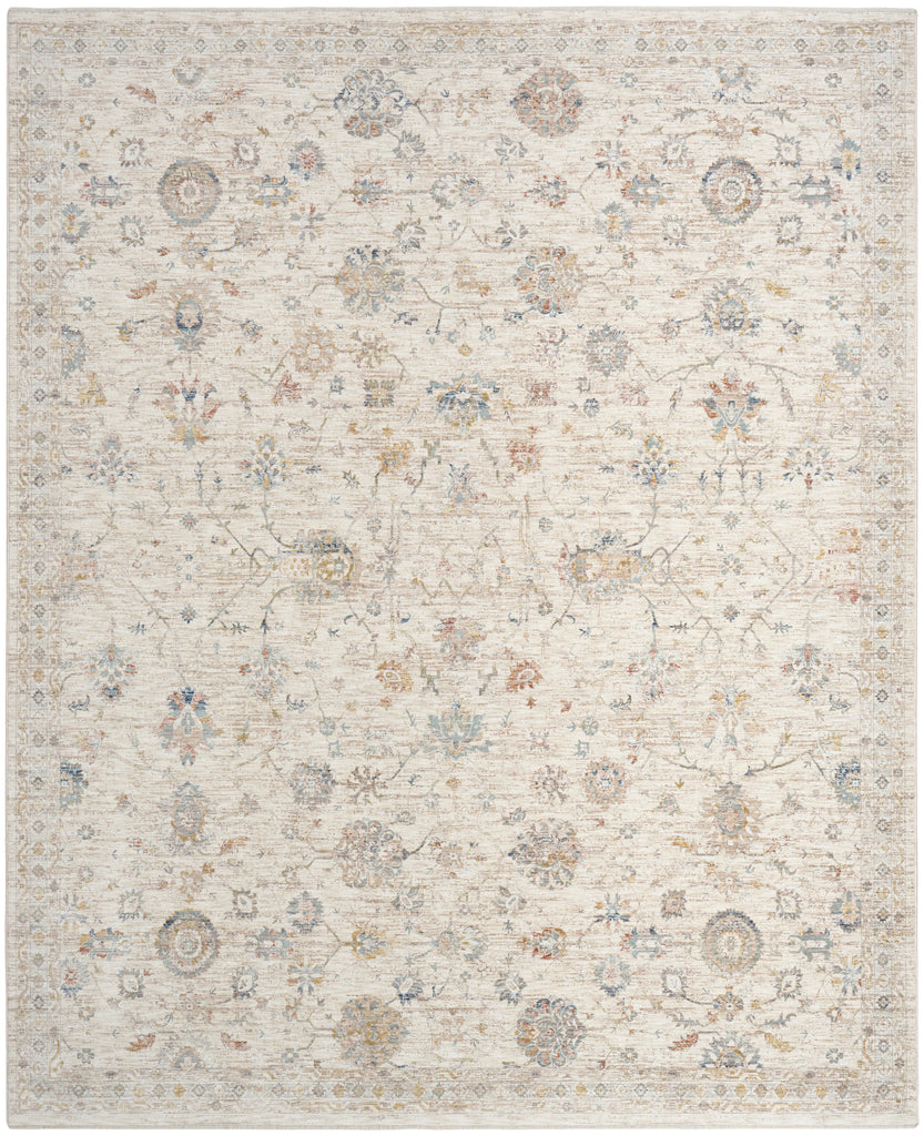 nourison antique fusion anf04 ivory multicolor rug