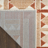 nourison nordic nrc06 rust rug