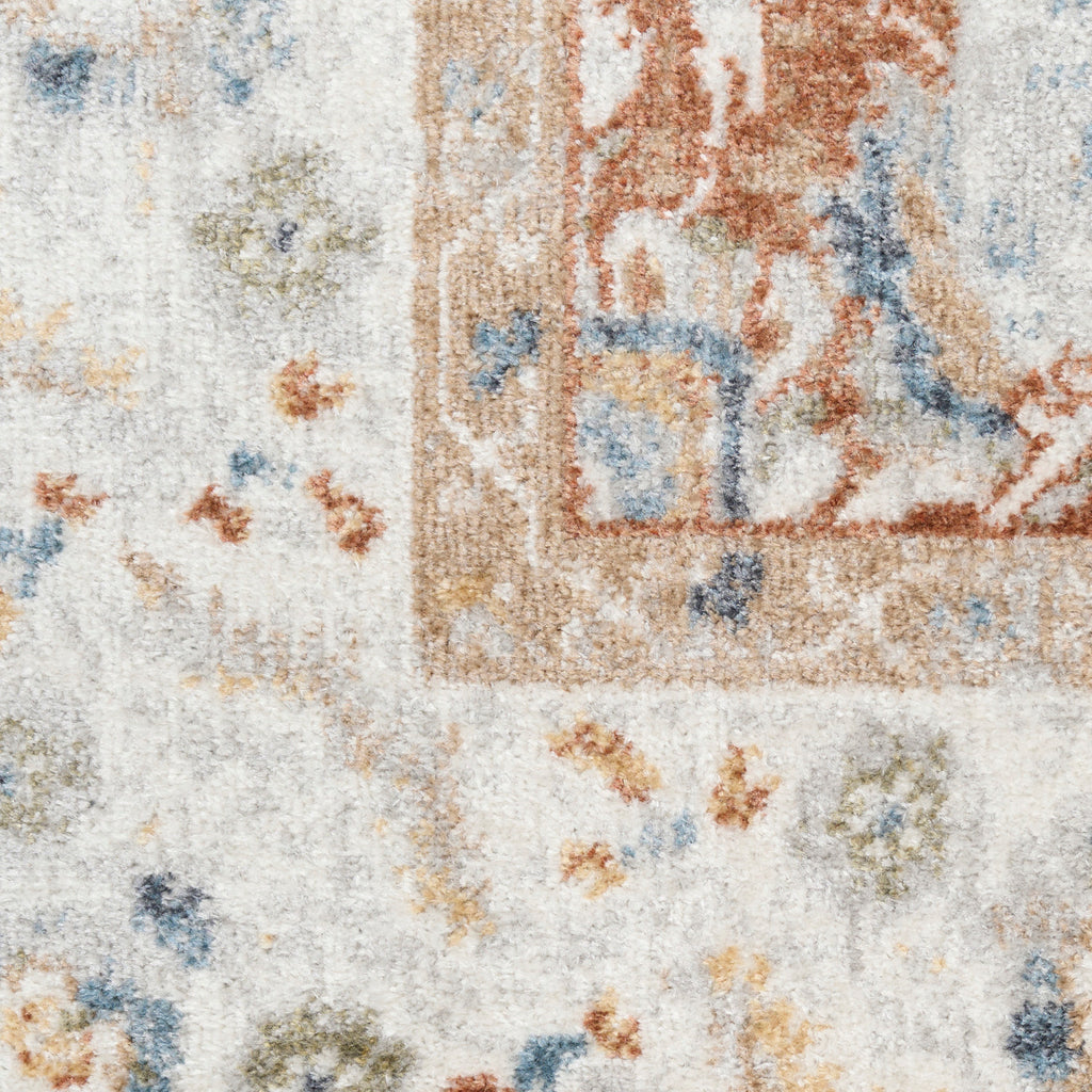 nourison astra machine washable asw20 rust ivory rug