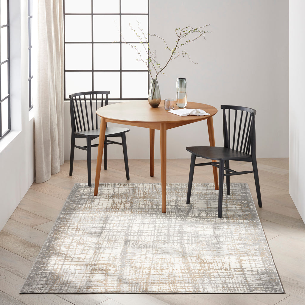 nourison ck950 rush ck950 ivory grey rug