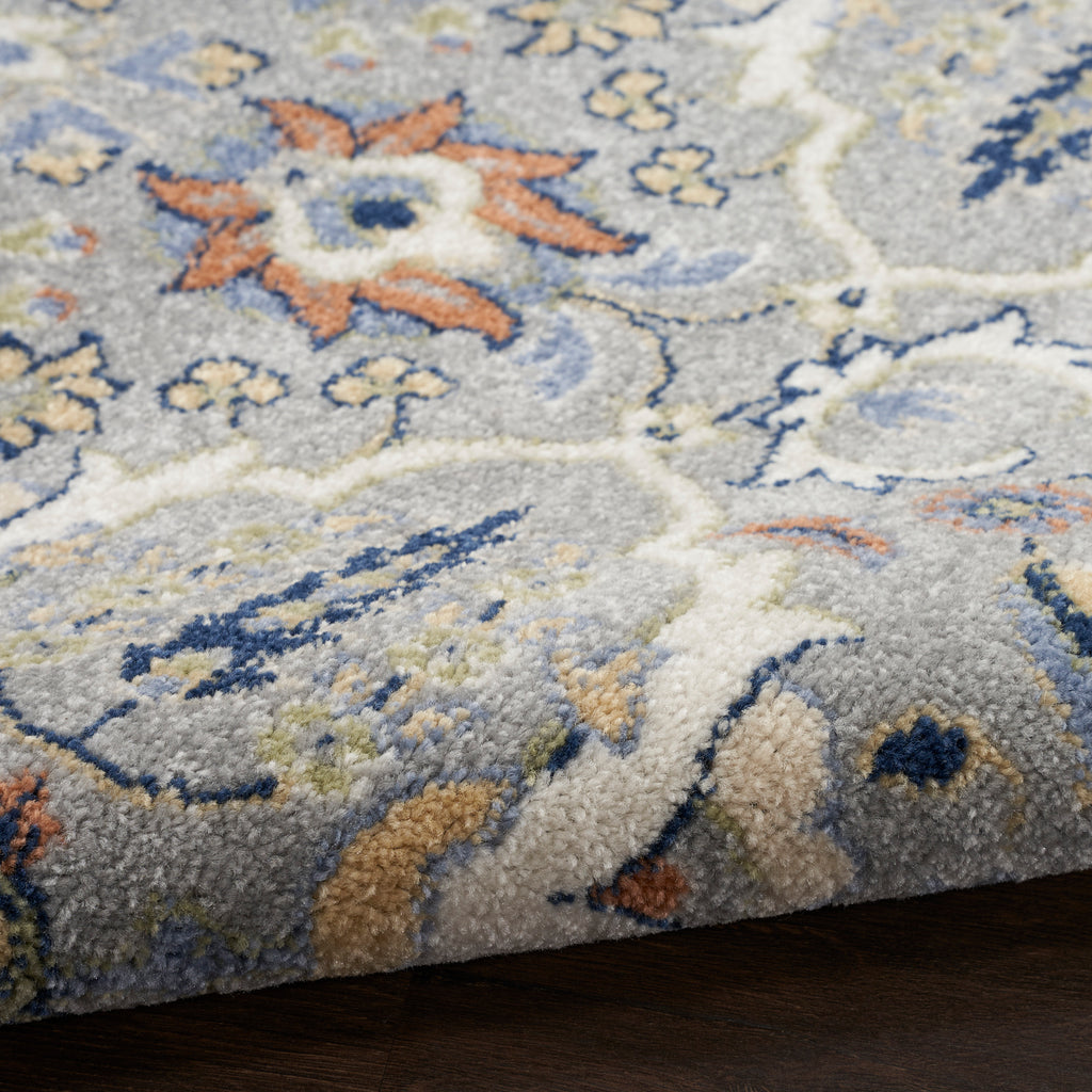 nourison allur alr03 grey rug