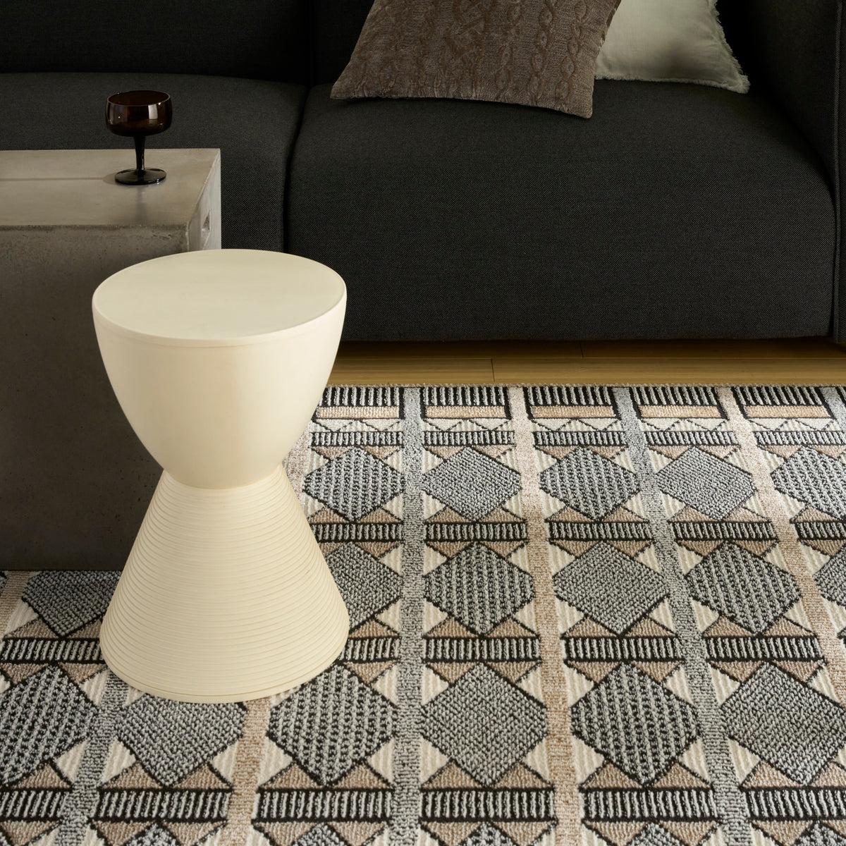 nourison nordic nrc06 ivory multicolor rug