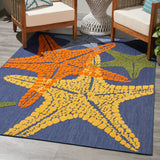 nourison aloha alh28 blue multicolor rug