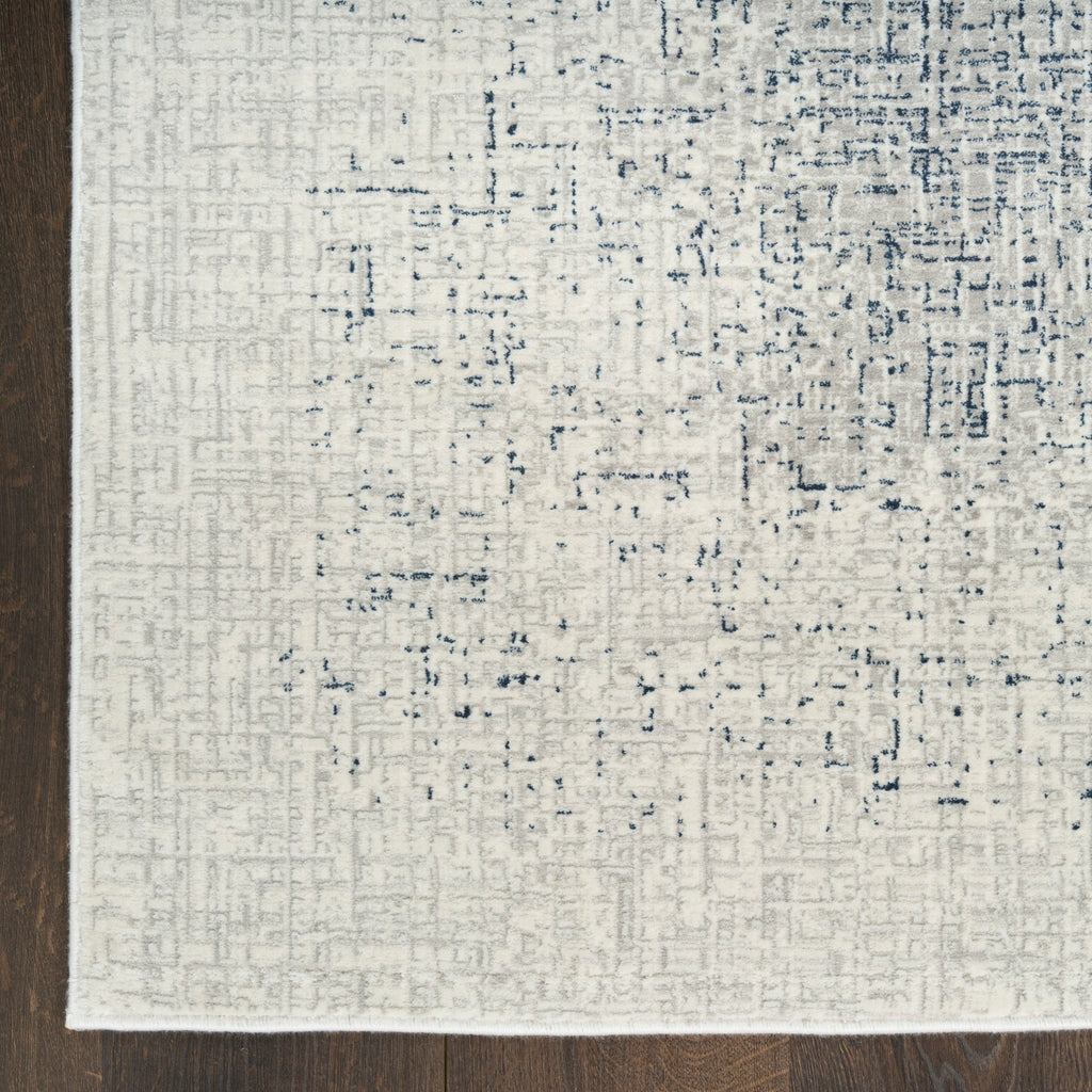 nourison grand street grn03 ivory blue rug