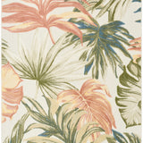 nourison aloha alh43 ivory green rug