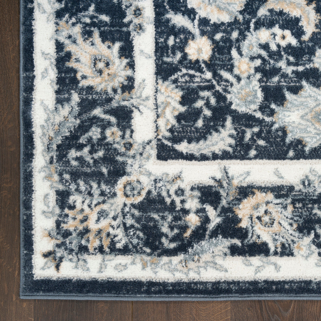 nourison dekor dek09 slate ivory rug
