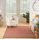 nourison positano pos03 terracotta ivory rug