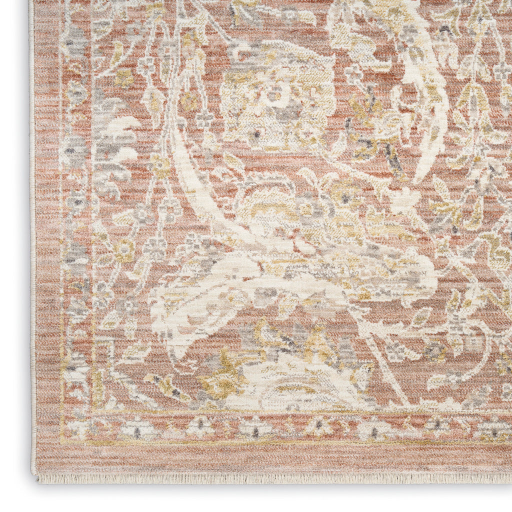 nourison antique fusion anf03 brick rug