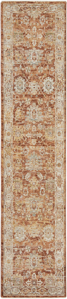 nourison sahar shr02 rust rug