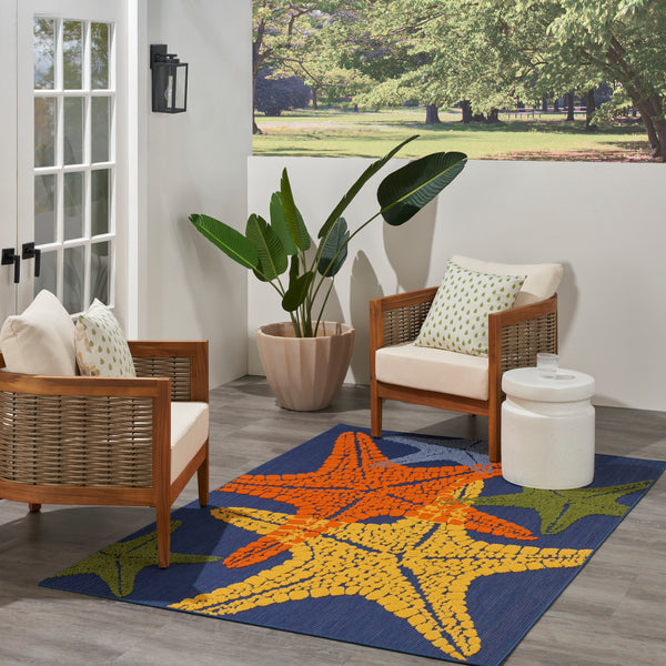 nourison aloha alh28 blue multicolor rug
