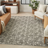 nourison serenity home srh04 grey ivory rug