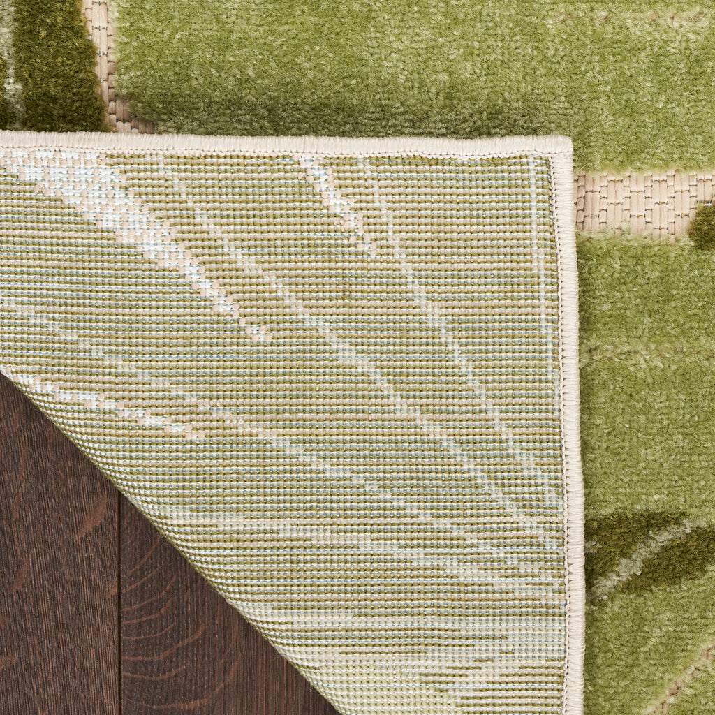 nourison aloha alh40 ivory green rug