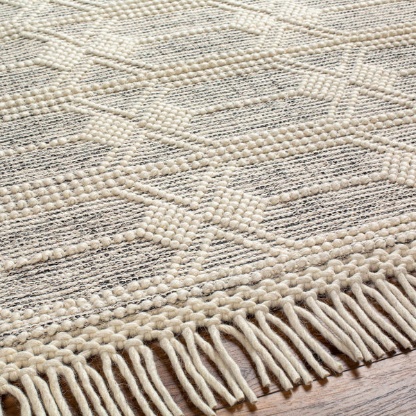 Hauteloom Chars CHARS Ivory Woven/Flatwoven Wool Rug
