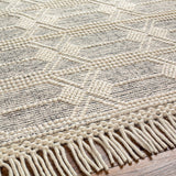 Hauteloom Chars CHARS Ivory Woven/Flatwoven Wool Rug