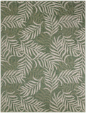 nourison garden oasis goa01 green ivory rug