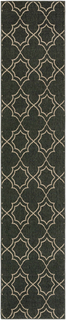 Hauteloom Chertsey CHE Black Machine Made Olefin Rug
