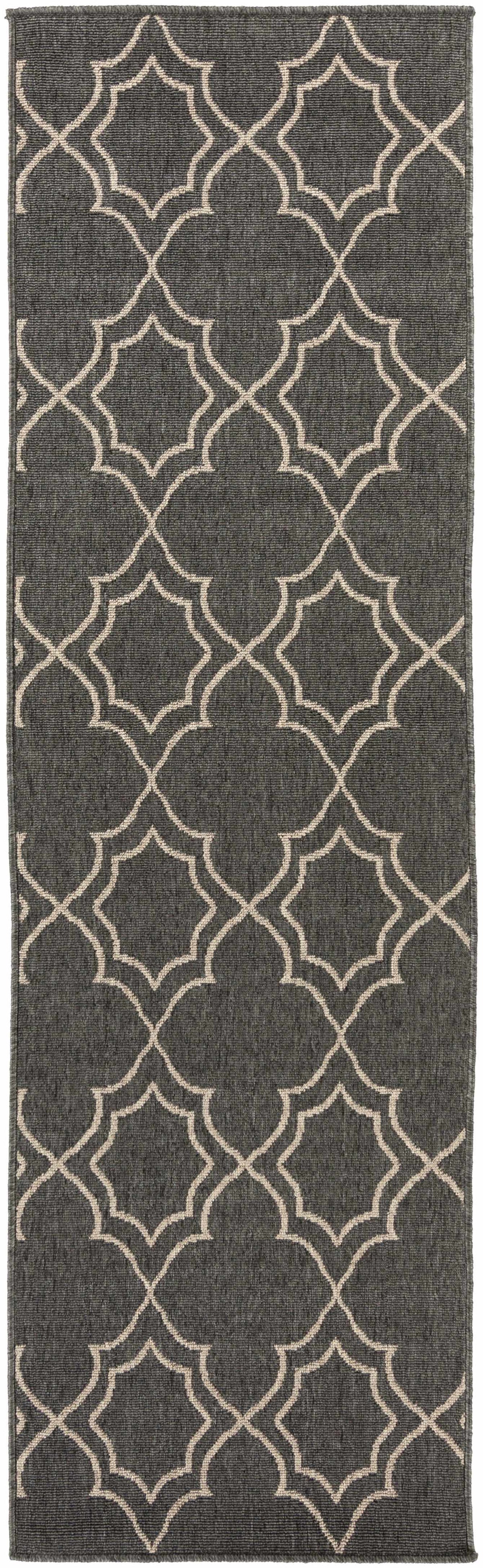 Hauteloom Chertsey CHE Black Machine Made Olefin Rug