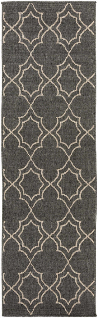Hauteloom Chertsey CHE Black Machine Made Olefin Rug