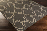 Hauteloom Chertsey CHE Black Machine Made Olefin Rug