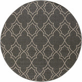 Hauteloom Chertsey CHE Black Machine Made Olefin Rug