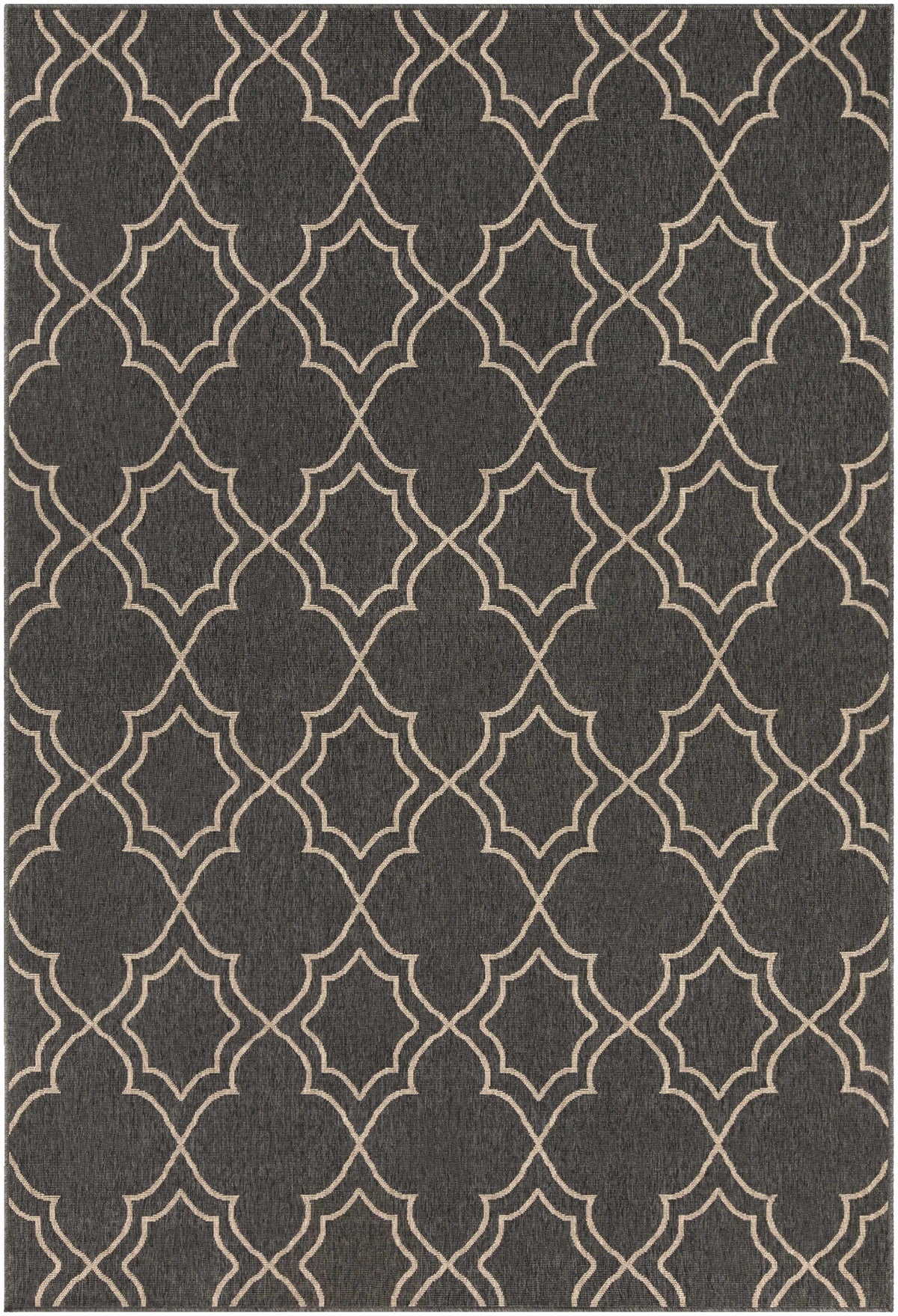 Hauteloom Chertsey CHE Black Machine Made Olefin Rug