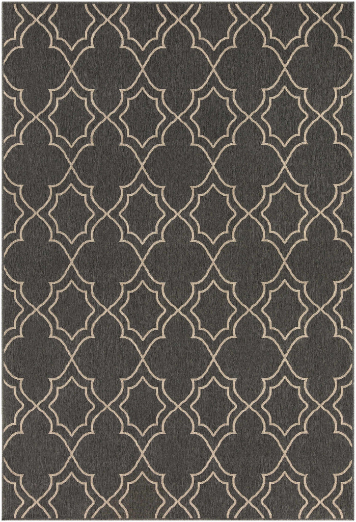 Hauteloom Chertsey CHE Black Machine Made Olefin Rug