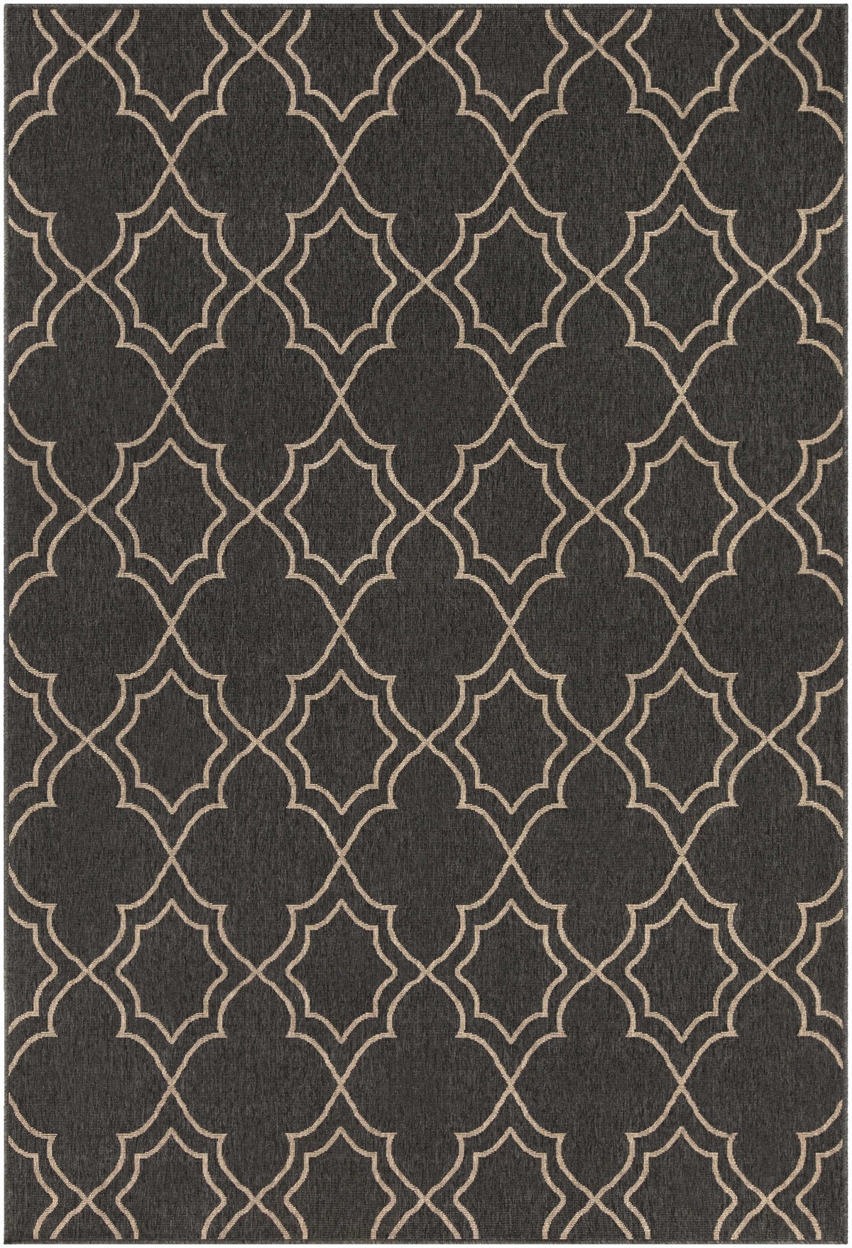 Hauteloom Chertsey CHE Black Machine Made Olefin Rug