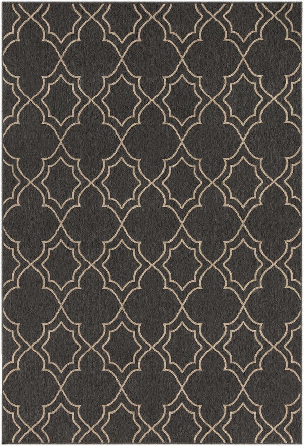 Hauteloom Chertsey CHE Black Machine Made Olefin Rug